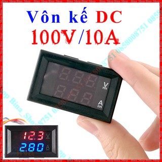 Vôn kế điện tử dc 100v/10a đo dòng và áp