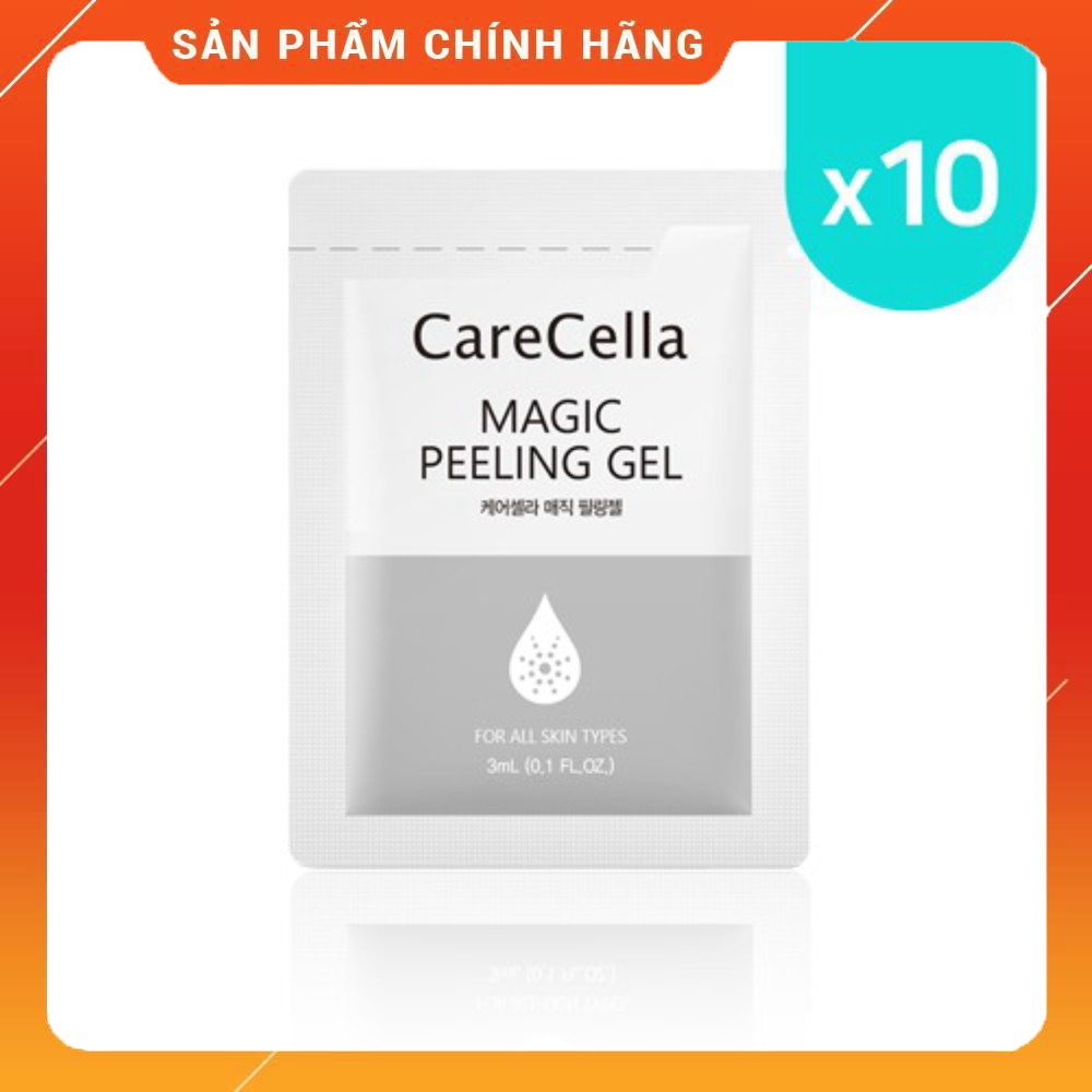 Tẩy da chết [10 gói] GIÁ DÙNG THỬ Tẩy da chết CareCella Magic Peeling Gel 3mL Mini Pouch