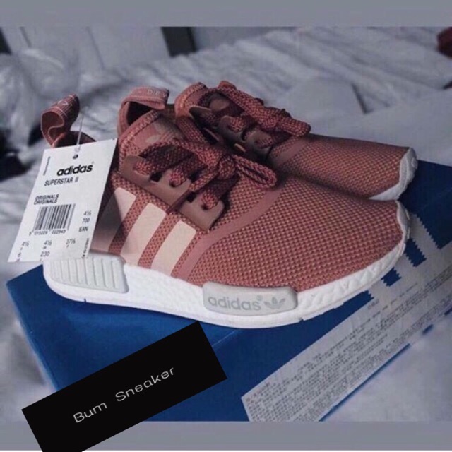 ( Ảnh thật ) Sneaker NMD hồng đậm