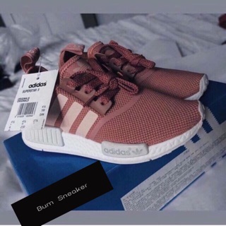 ( Ảnh thật ) Sneaker NMD hồng đậm