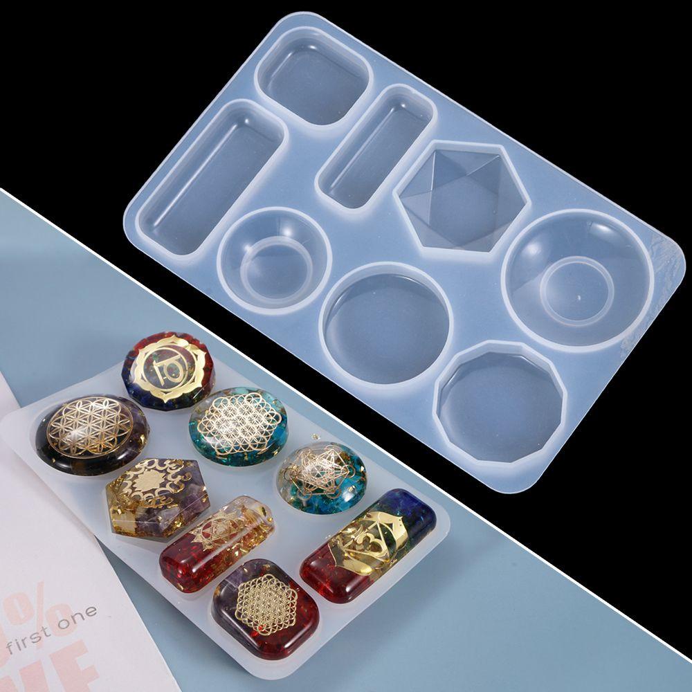 Khuôn Silicone Làm Mặt Vòng cổ Bằng Resin Trong Suốt