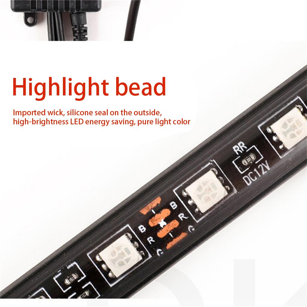 Dải Đèn LED Trang Trí Nội Thất Xe Hơi Có Điều Khiển Từ Xa