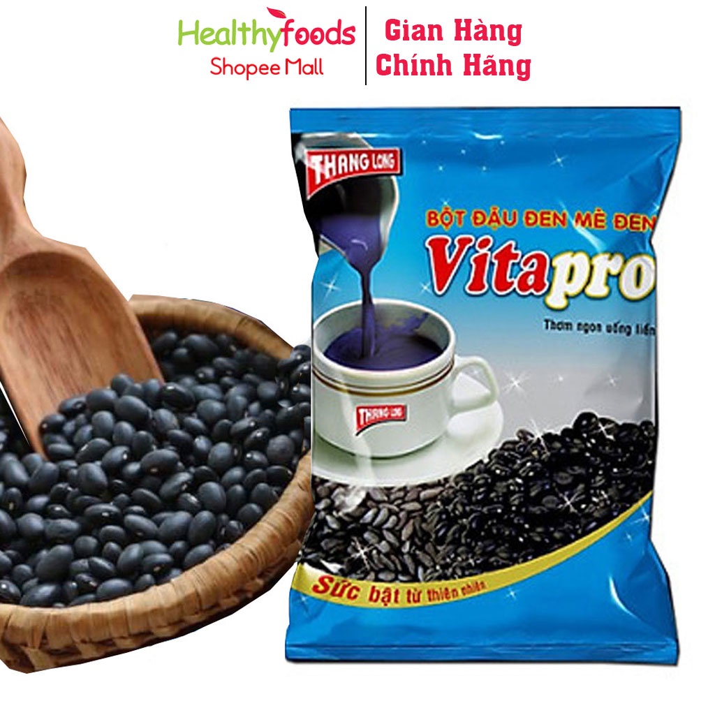 Bột đậu đen mè đen Vitapro 400gr giúp đen tóc đẹp da lợi sữa cho phụ nữ sau sinh