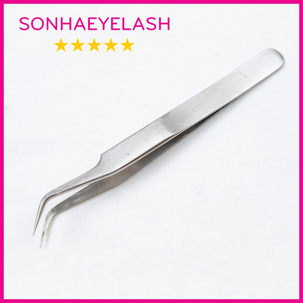 Nhíp nối mi classic cong trơn, dùng để tách và nối mi, làm từ thép không gỉ, gắp êm, nhẹ tay