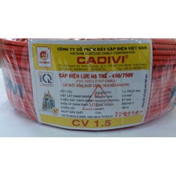 Dây cáp điện CADIVI CV1,5 mm2 - 100 mét