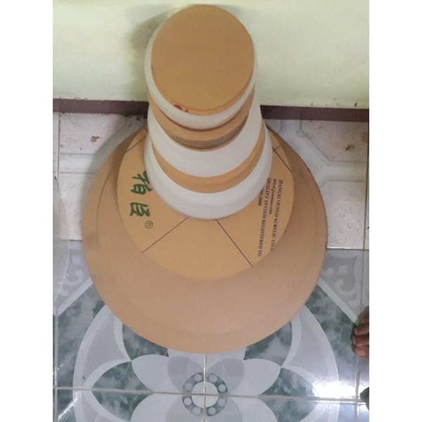 Tấm nhựa tròn mica, acrylic dày 3mm, tấm nhựa trong suốt 100-200mm DIY-VN