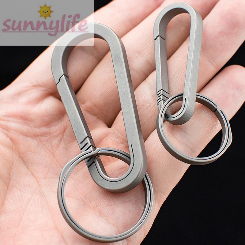 Móc khóa Carabiner bằng hợp kim titan nhẹ cho balo/hoạt động ngoài trời