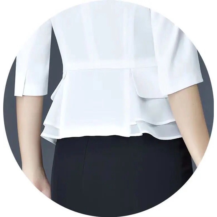 Áo Khoác Vest Tay Lửng 3 / 4 Thời Trang Công Sở Cho Nữ