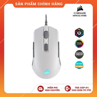 Chuột Gaming Corsair M55 RGB Pro White - Hàng Chính Hãng