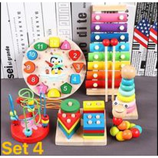 Set 4: combo 6 món đồ chơi trí tuệ