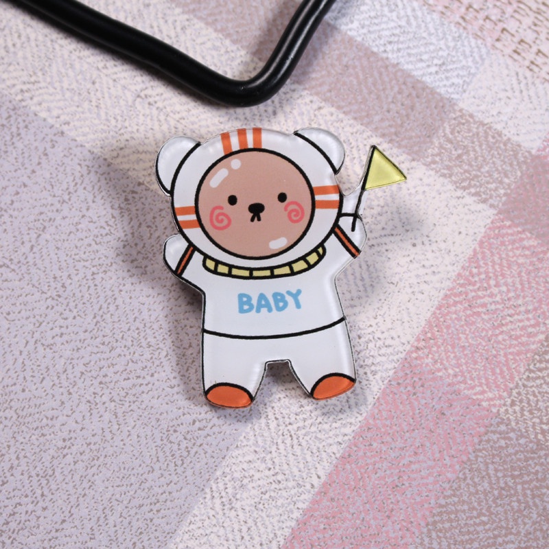 Sticker cute pin cài áo phụ kiện trang trí túi xách balo LAVAMO ST400