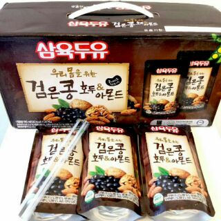 Sữa đậu đen, óc chó, hạnh nhân hàn quốc