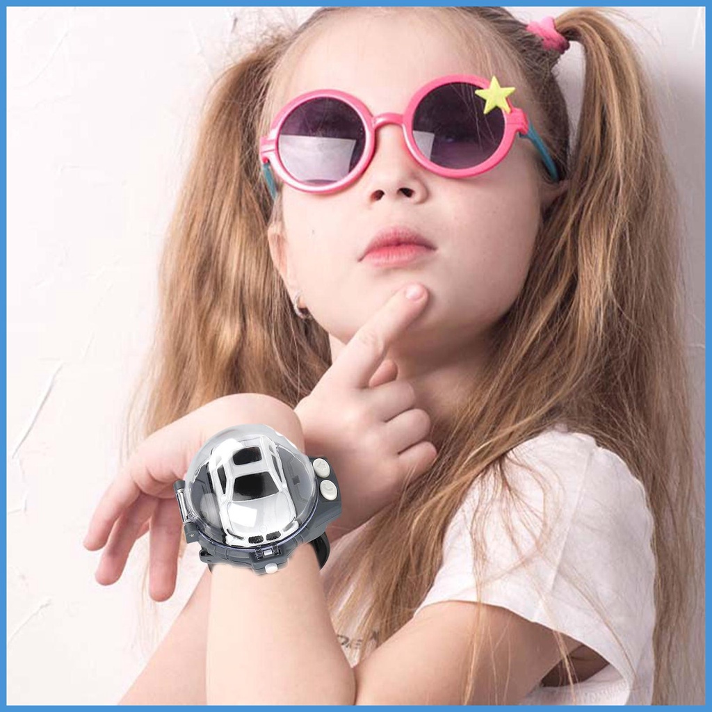 Đồng Hồ Điều Khiển Từ Xa Mini 2.4 GHz Cổng Sạc USB Cho Xe Hơi/Xe Đua Dễ Thương