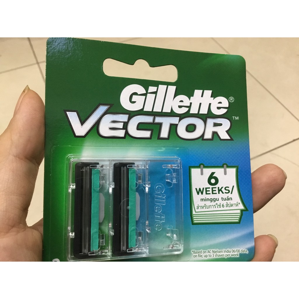 Lưỡi dao gillette vector 2 cái