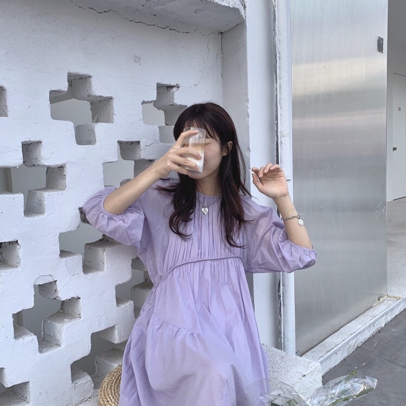 VÁY TIỂU THƯ MÀU OẢI HƯƠNG DÁNG DÀI