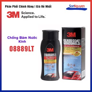 Dung dịch chống bám nước mưa kính xe ô tô, kính chiếu hậu ô tô 3m 08889lt 200ml - chính hãng 3m