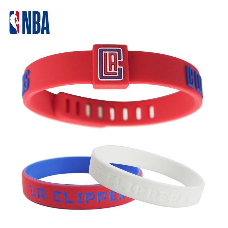 ✌❒ↂNBA Basketball Bracelet Silicone Sports Wristband Lakers James Warriors Nets Celtics Harden Irving