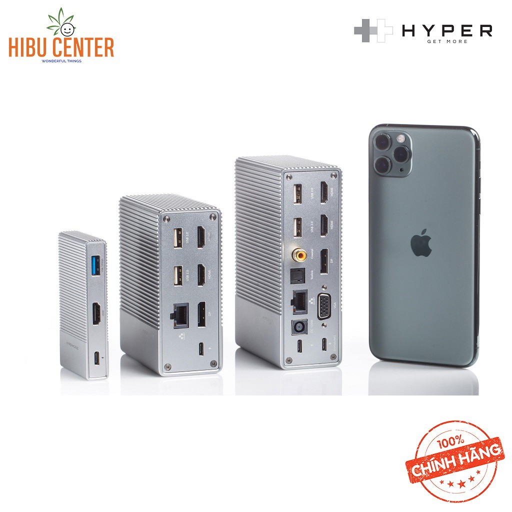 [USB-C HUB GEN2] Cổng Chuyển HYPERDRIVE GEN2 18-IN-1 Cho Macbook, Ipad PRO 2018-2020, PC &amp; Devices (G218). CHÍNH HÃNG