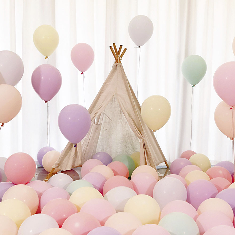 Set 10 Bong Bóng Tròn Chất Lượng Cao Nhiều Màu Sắc Độc Đáo Tươi Tắn