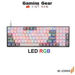 Bàn phím cơ Gaming E-dra EK396 RGB LED Switch Huano