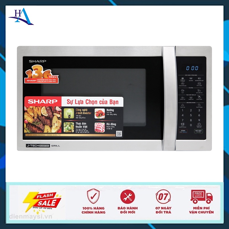 Lò vi sóng có nướng Sharp R-G52XVN-ST 25 lít (Miễn phí giao tại HCM-ngoài tỉnh liên hệ shop)