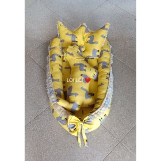 Combo nôi vải, gối và cún ôm cho bé yêu