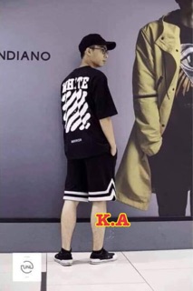 Áo thun tay lỡ unisex O WHITE