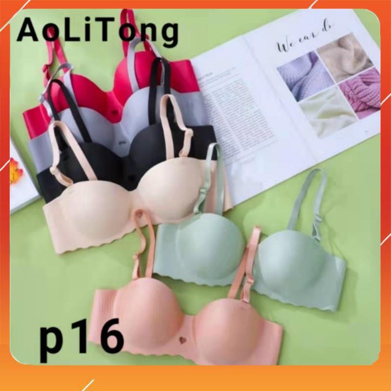 Áo lót nữ su đúc không gọng, nâng ngực vân sóng chìm trái tim, chip A6327