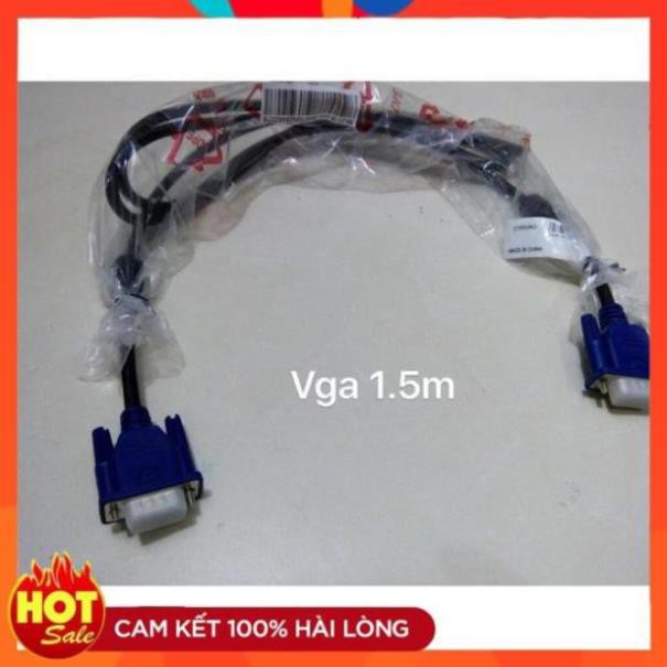 [Chính Hãng] Dây cáp VGA 1.5m đen xịn chất lượng tín hiệu tốt