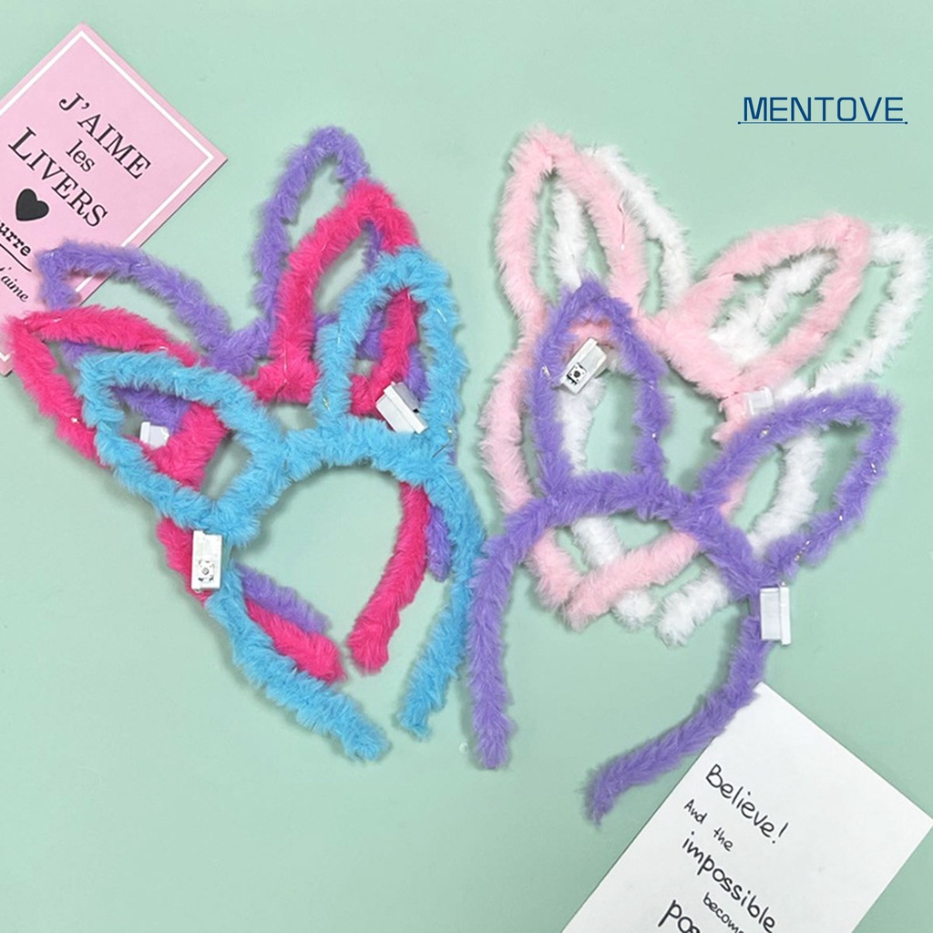 Băng Đô Tai Thỏ 3 Tốc Độ Phát Sáng Dễ Thương