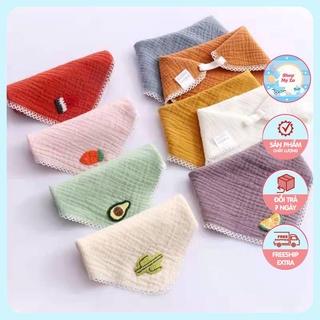 Yếm thêu hình trái cây dễ thương cho bé
