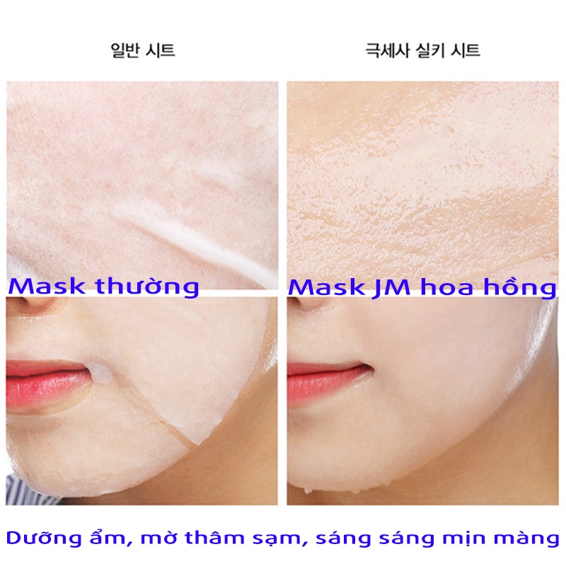 JMSOLUTION Mặt Nạ Giấy Hoa Hồng [MIẾNG LẺ] Dưỡng Sáng Da JM Solution Glow Luminous Flower Firming Mask