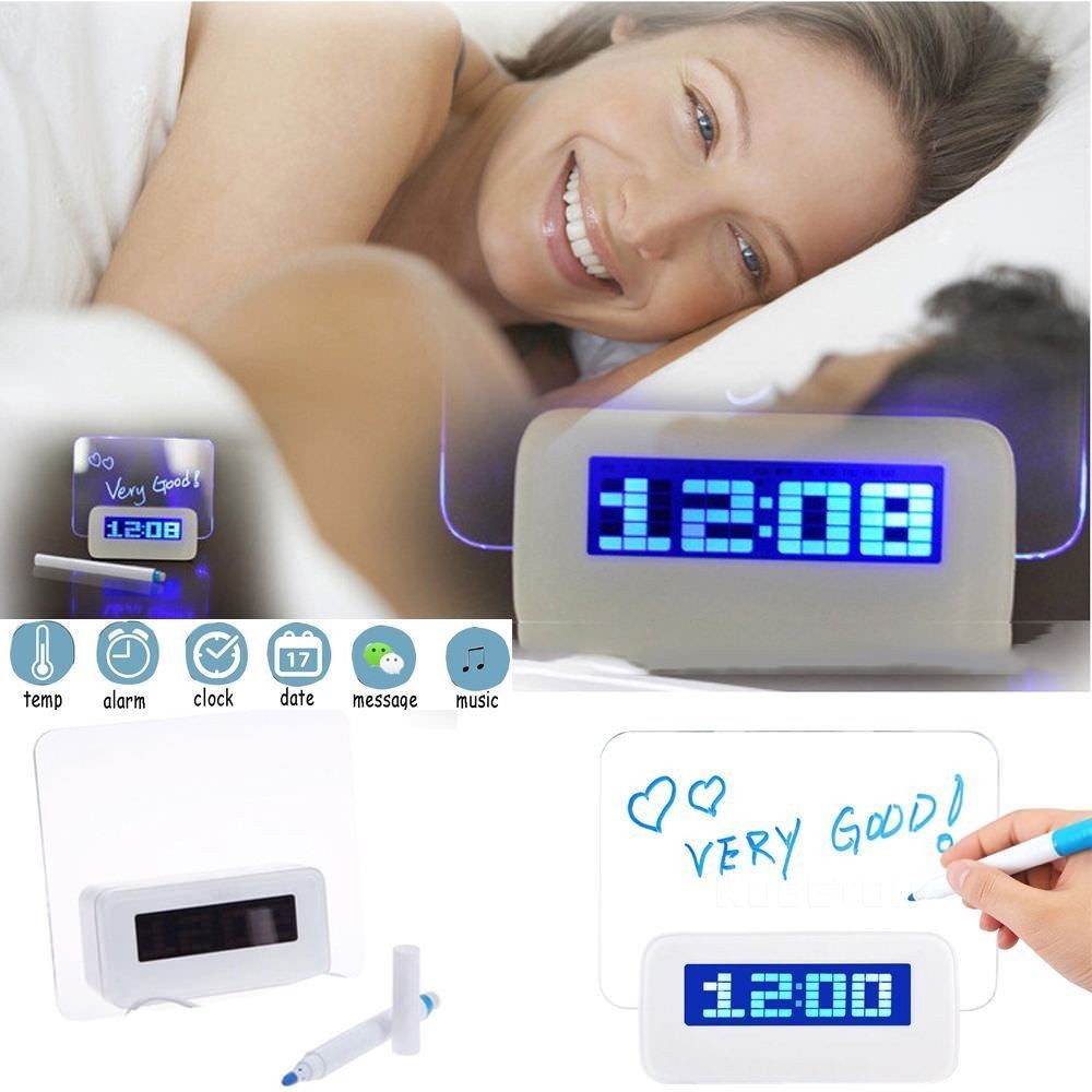 Đồng Hồ LED Huỳnh Quang Báo Thức