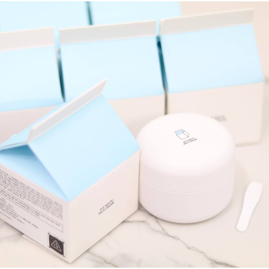 Kem dưỡng trắng da 3CE White Milk Cream