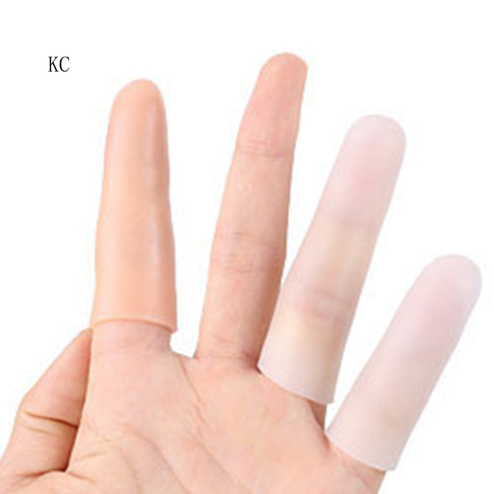 1 Cặp Vỏ Bọc Ngón Tay Bằng Silicone Mềm Mại
