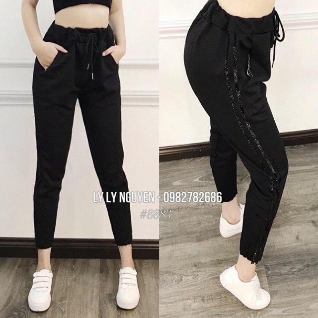 [FREE SHIP -Ảnh thật] Combo 2 Quần jogger kim tuyến cao cấp