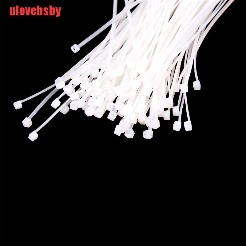 Set 100 dây rút nylon tự khóa màu trắng/ đen tiện dụng
