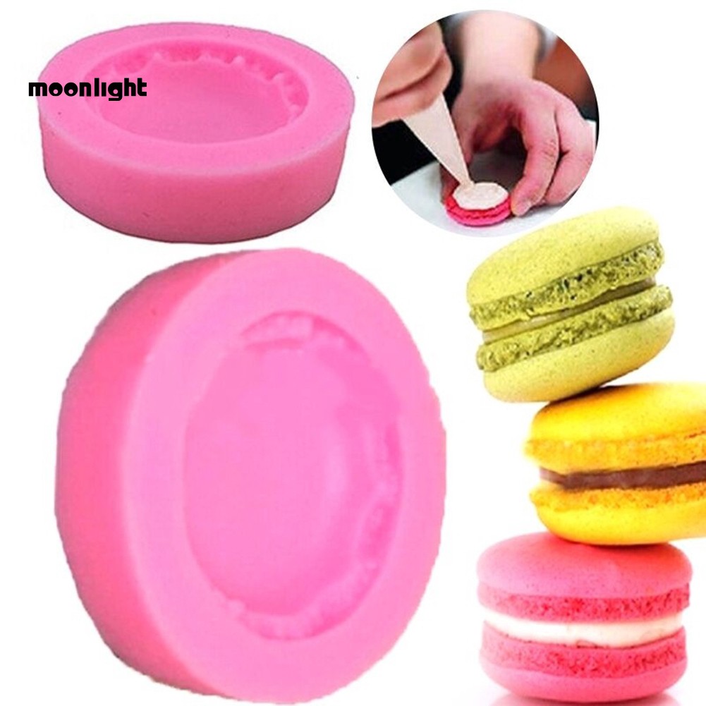 MLST 3D Macaron Silicone Mold Fondant Cake Polymer Clay Chocolate Decoration DIY Tool