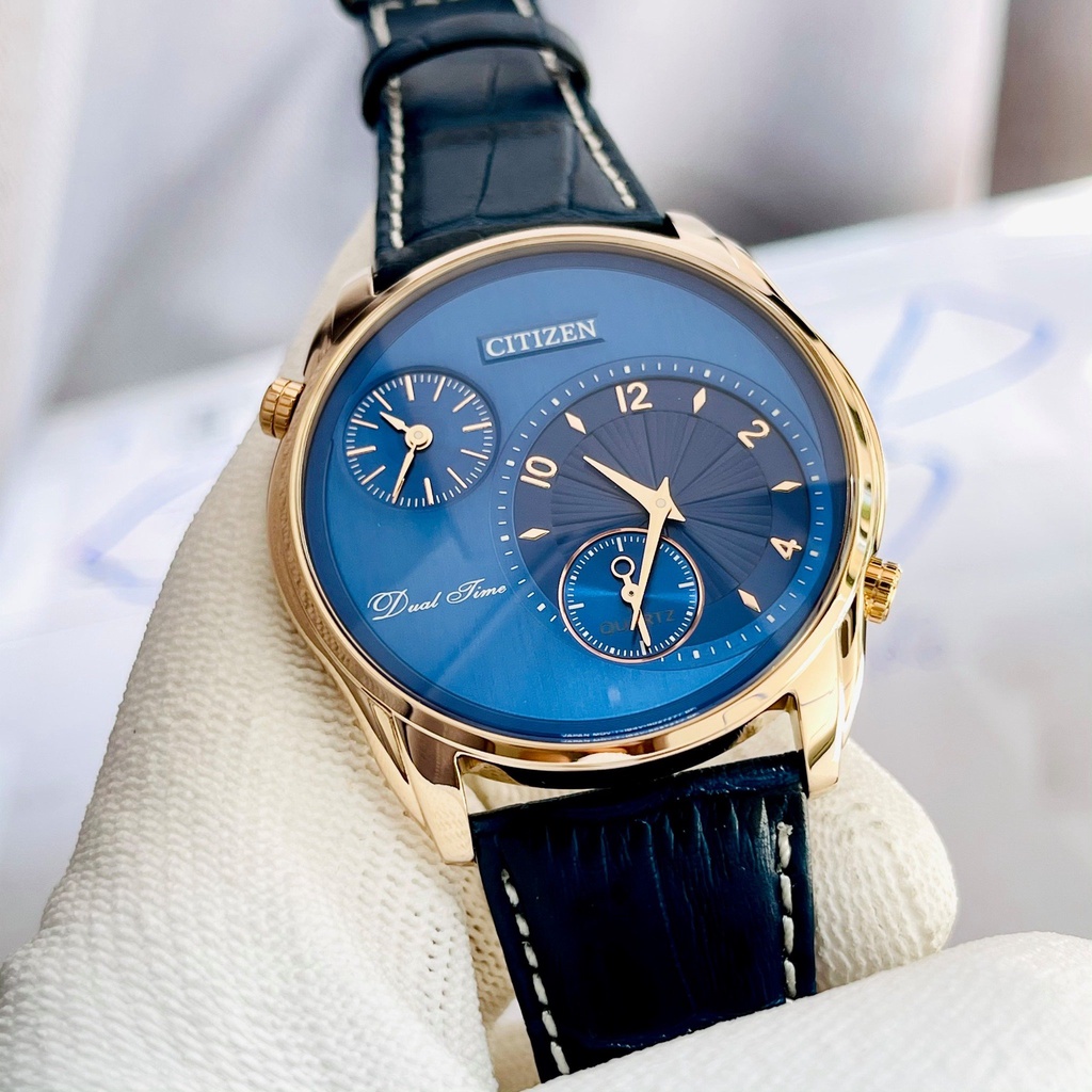 Đồng hồ nam Citizen Dual Time AO3033-00L - Mặt số đôi độc đáo