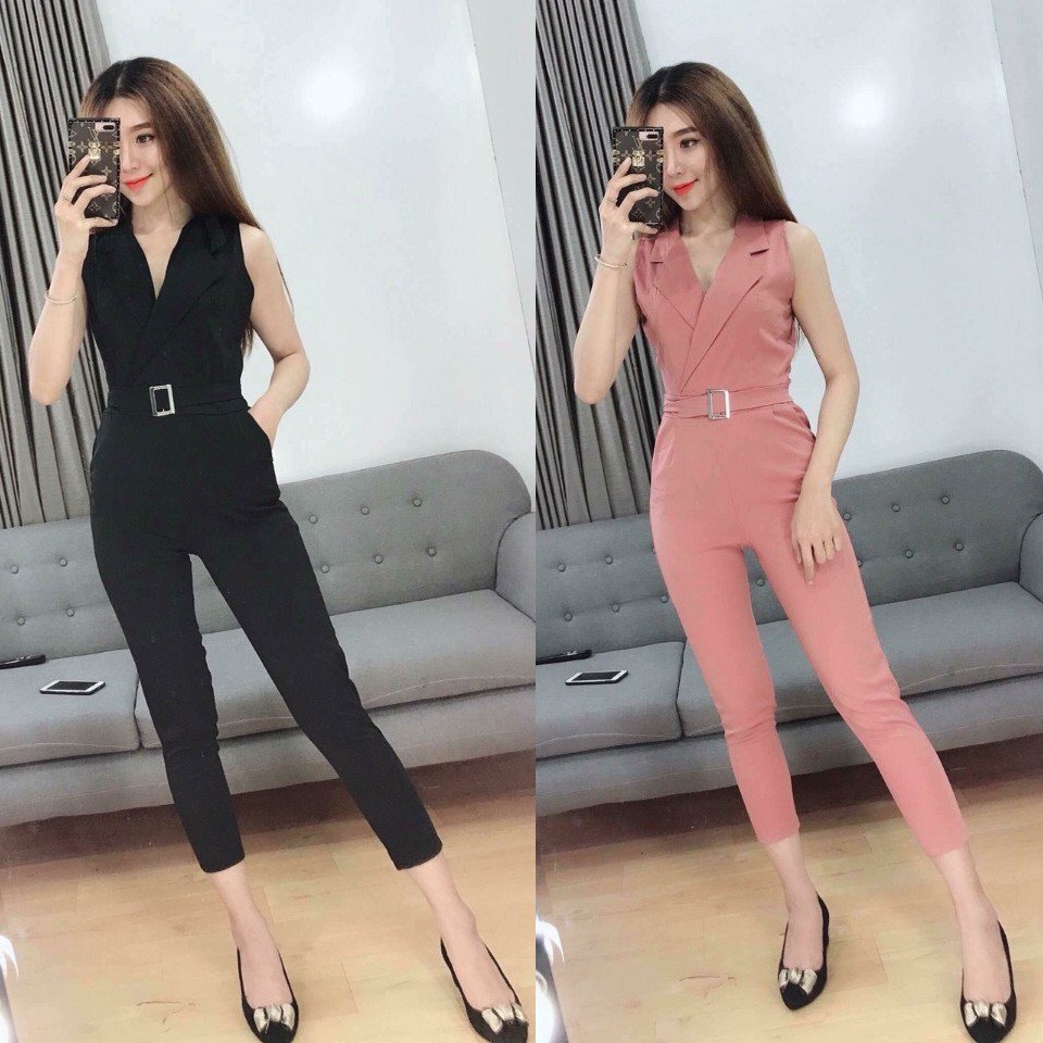 Jum kim tuyến hàng thiết kế giả vest không bao giờ lỗi thời đồ bay, jumpsuit, áo liền quần