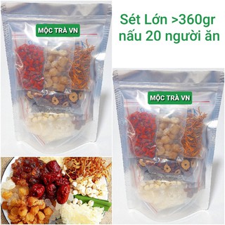 RẺ VÔ ĐỊCH set lớn, 13 nguyên liệu chè dưỡng nhan, nấu 20 người ăn, chè tuyết yến dưỡng nhan