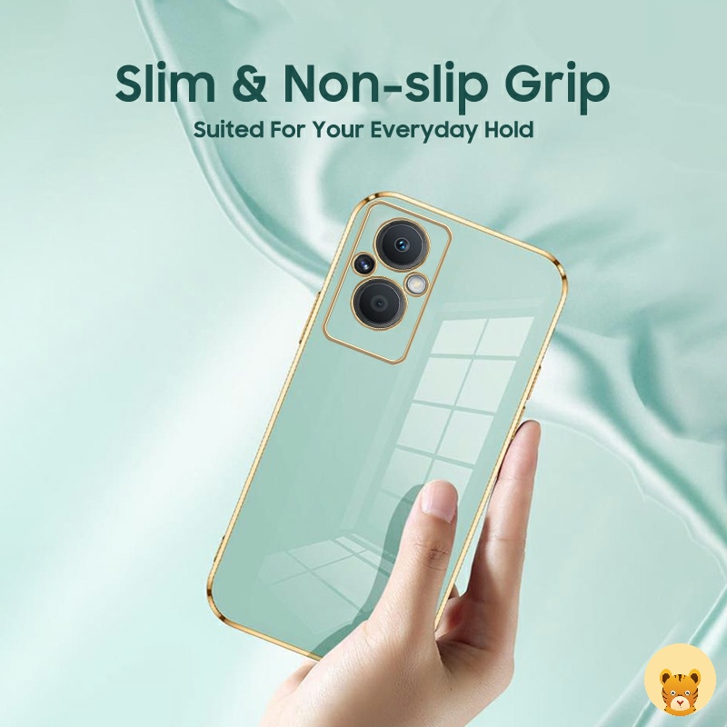 Ốp Điện Thoại Mạ Điện 7 Màu Sang Trọng Đơn Giản Dành Cho Oppo Reno 7 Reno 7Z