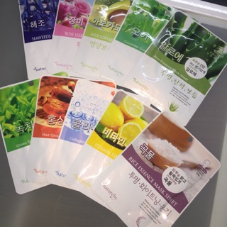 Combo 5 Mặt nạ giấy Natureby Essence Mask Sheet