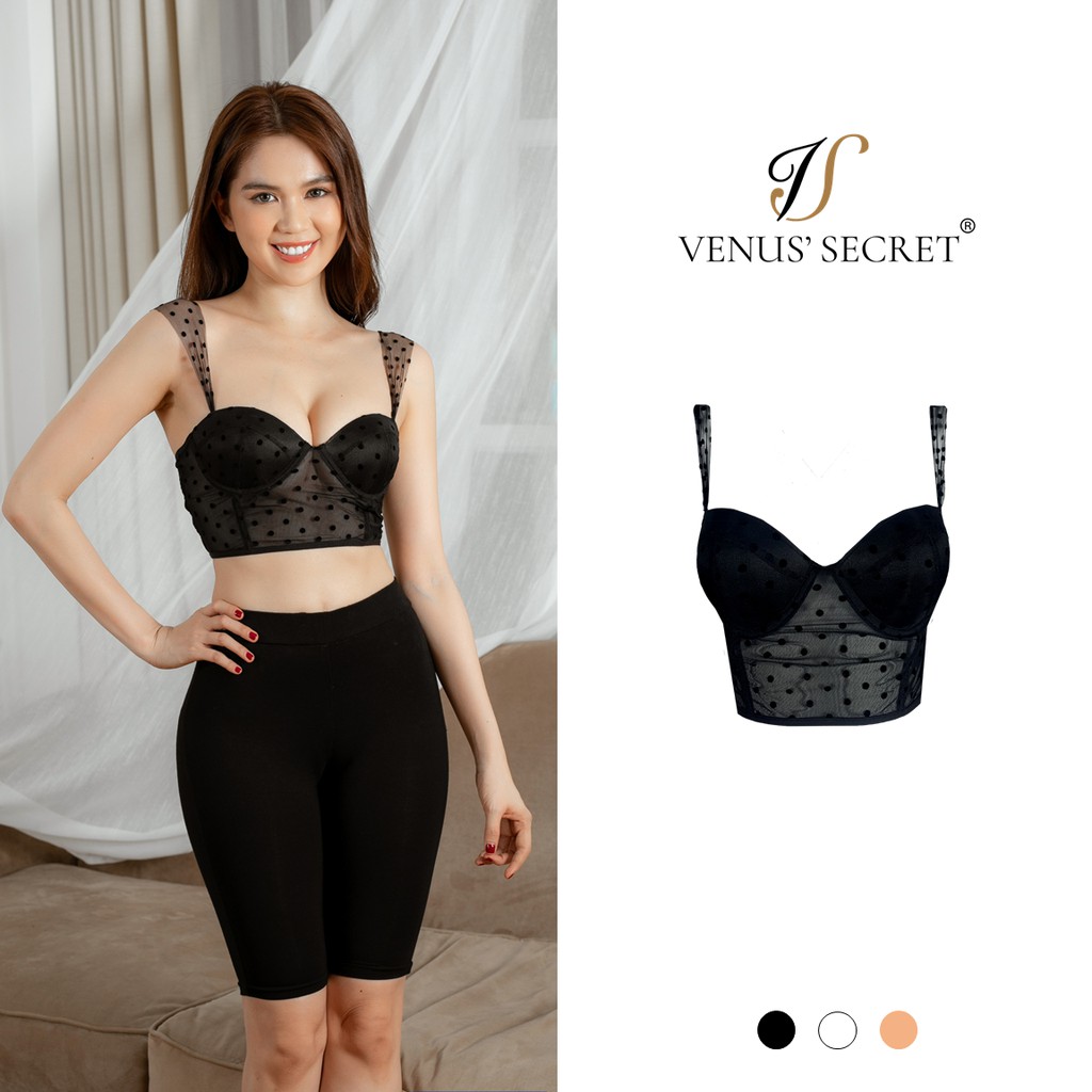 Áo ngực - áo Bra phối ren có gọng, mút nâng ngực định hình eo VENUSSECRET