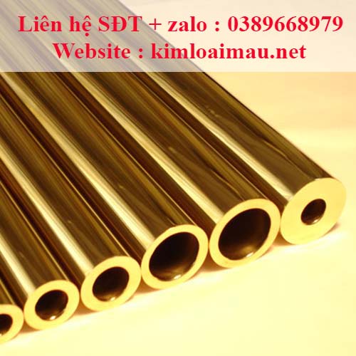 Ống đồng vàng Phi 25 dày 1mm Dài 1m ( Đường kính 25mm, lỗ trong 23mm )