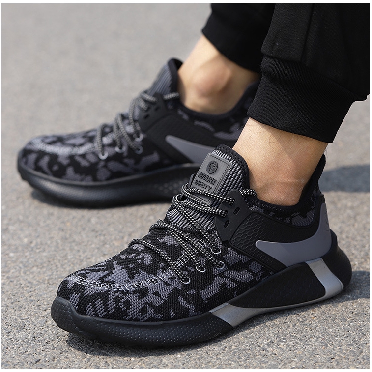 Camouflage Safety Shoes Men Breathable Work Shoes Casual Steel-toed Shoes | BigBuy360 - bigbuy360.vn