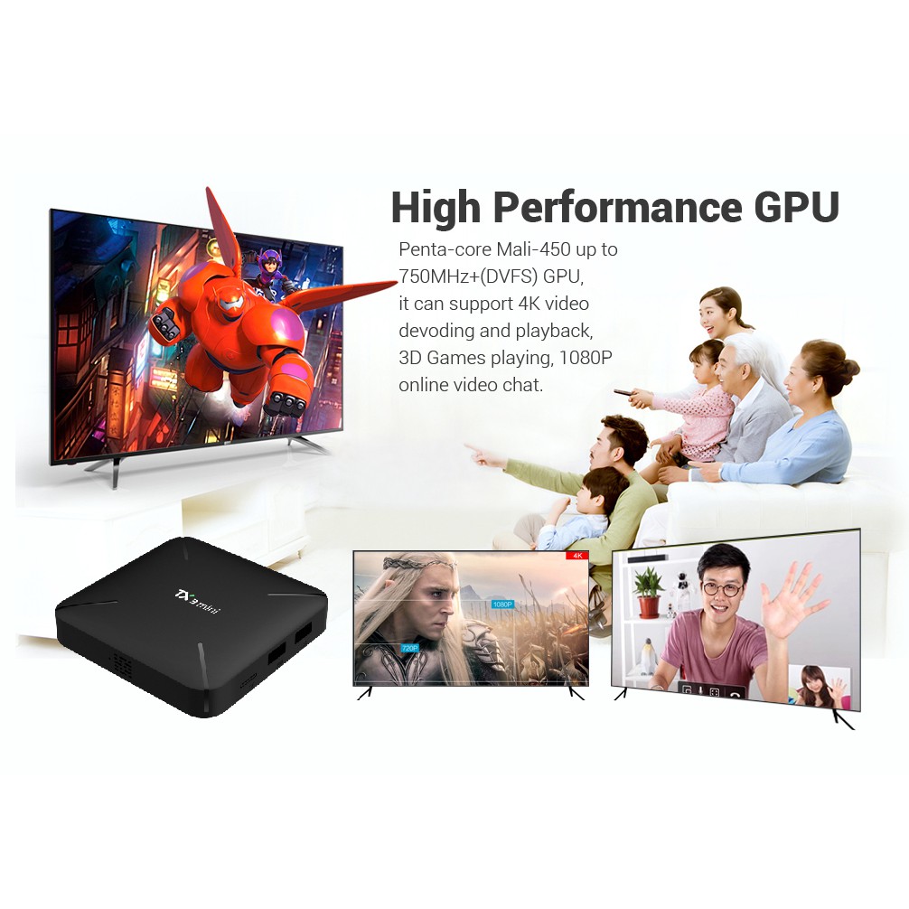 Android Tivi Box TX3 mini -H - BH 2 năm, 2G Ram và 16G bộ nhớ trong - MyK+, AndroidTV