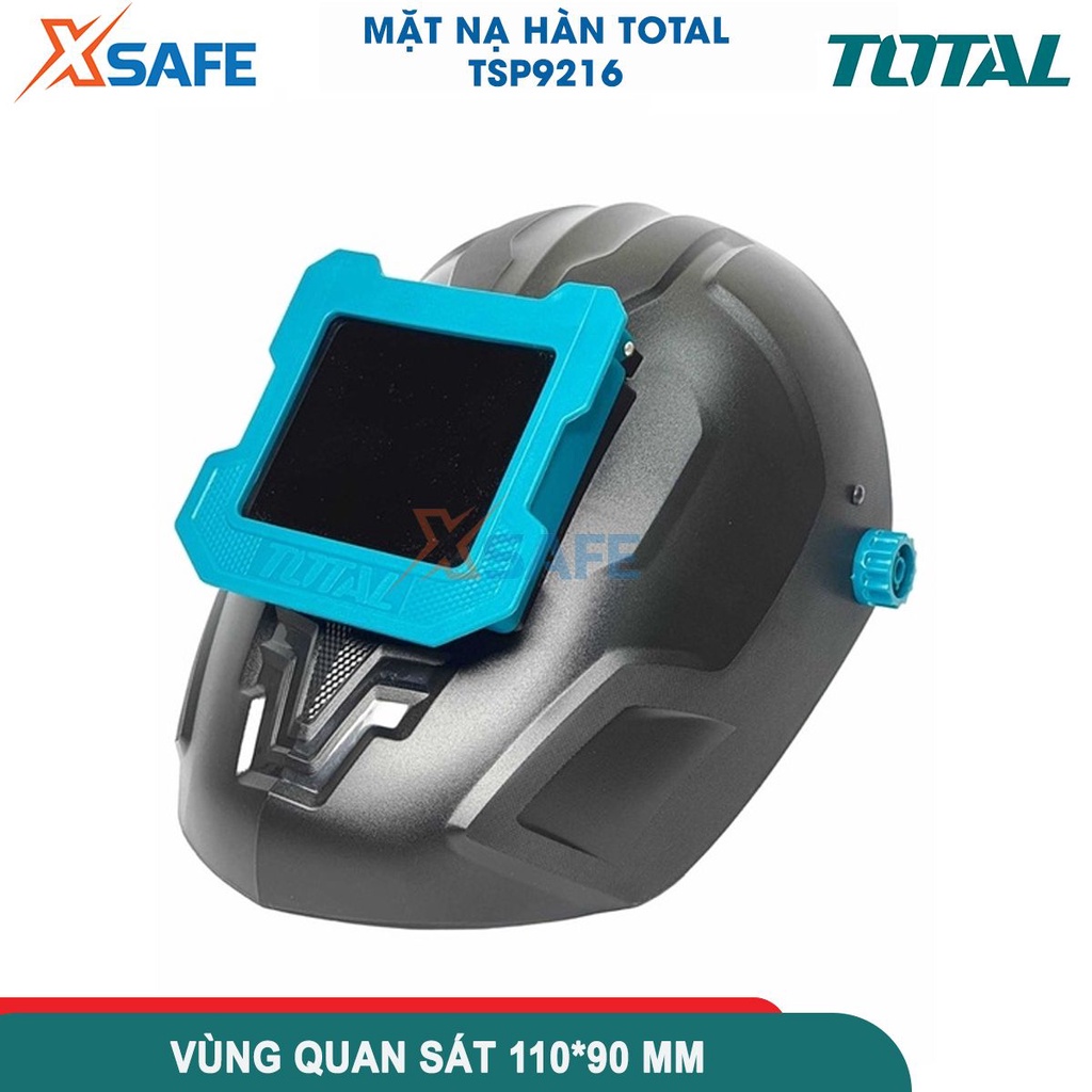 Mặt nạ hàn Total TSP9216 bảo vệ mắt khi hàn, dụng cụ bảo hộ hàn chất liệu 100%, nhựa PP kích thước kính 110*90*3mm