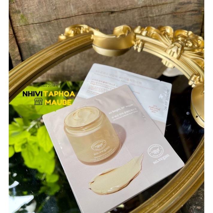 GÓI MẶT NẠ ĐẤT SÉT GỪNG SO NATURAL HÀN QUỐC CHÍNH HÃNG.