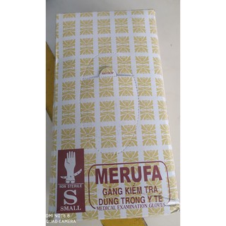 1 hộp găng tay kiểm tra nhãn hiệu MERUFA